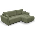 Rozkládací rohová sedací souprava Base 257 cm Nordic Olive zelená univerzální