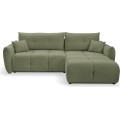 Rozkládací rohová sedací souprava Base 257 cm Nordic Olive zelená univerzální