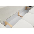 Rozkládací pohovka Base 245 cm Sicuro 60 bouclé krémová