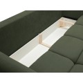 Rozkládací pohovka Base 245 cm Wind 75 tmavě zelená