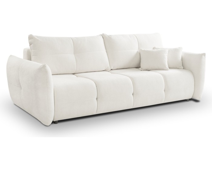 Rozkládací pohovka Base 245 cm Sicuro 60 bouclé krémová