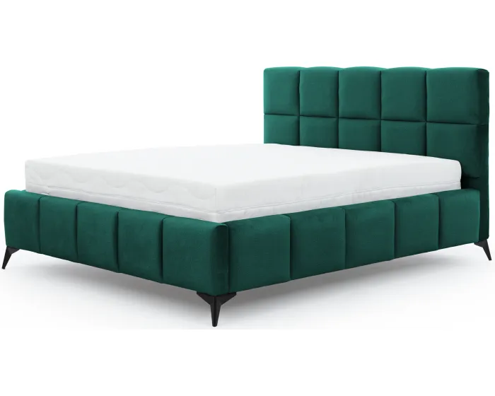 Dvoulůžková postel MIST 160x200 Velvetmat 38 zelená