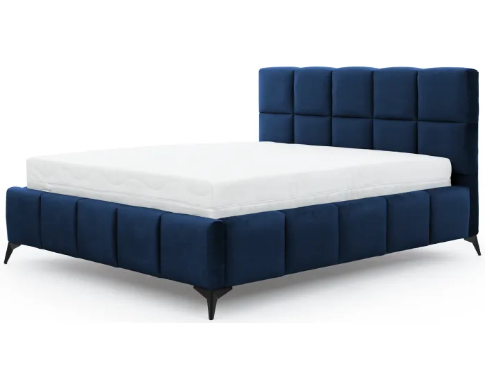 Dvoulůžková postel MIST 180x200 Velvetmat 40 tmavě modrá