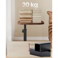 Výškově nastavitelný odkládací stolek Vasagle Cujo 40 cm černý/ořech