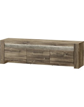 Televizní stolek Belveder 25 158 cm s LED osvětlením dub Stirling