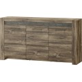 Komoda Belveder 45 158 cm s LED osvětlením dub Stirling