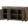 Komoda Belveder 45 158 cm s LED osvětlením dub Stirling