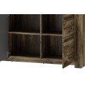 Komoda Belveder 45 158 cm s LED osvětlením dub Stirling