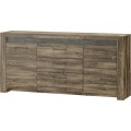Komoda Belveder 46 178 cm s LED osvětlením dub Stirling