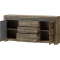 Komoda Belveder 46 178 cm s LED osvětlením dub Stirling