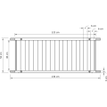 Lavice BREEZIO 03 140 cm z masivu/hnědá