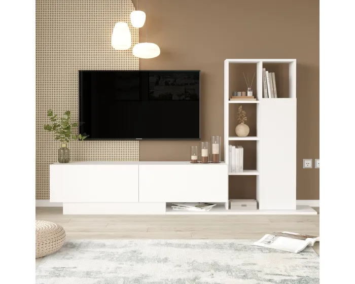 TV stěna Houseland Blaze bílá