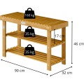 Botník Lance 90 cm z masivu akácie