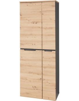 Kancelářská knihovna Brego 01 75 cm grafit/dub Artisan