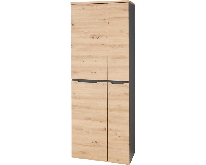 Kancelářská knihovna Brego 01 75 cm grafit/dub Artisan