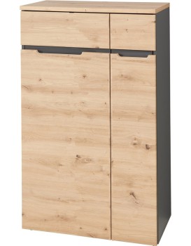 Kancelářská komoda Brego 10 75 cm grafit/dub Artisan