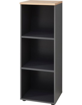 Kancelářský regál Brego 14 45 cm grafit/dub Artisan II