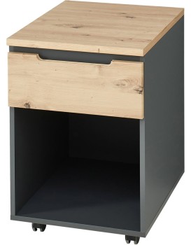 Kancelářský kontejner Brego 16 45 cm grafit/dub Artisan