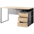 Psací stůl Brego 73 150 cm antracit/dub Artisan