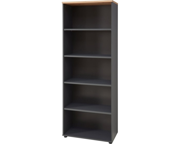 Kancelářský regál Brego 03 75 cm grafit/dub Artisan