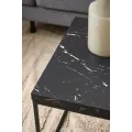 Konferenční stolek Barossa 110 cm černý mramor/černý