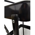 Kovový skládací kuchyňský vozík CARRIAGE 82 cm černý