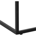 Konferenční stolek Barossa 110 cm bílý mramor/černý