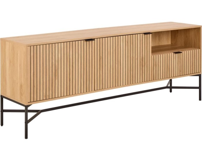 Komoda Jaipur 180 cm dub přírodní