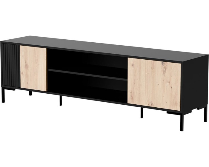 TV stolek Merci 180 cm černý/dub artisan