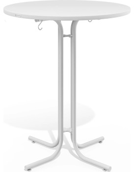 Cateringový skládací barový stůl Ofelie 80 cm bílý