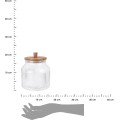 Skleněná dóza na potraviny SOUR 2200 ml čirá/akácie