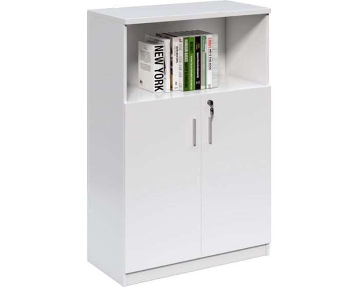 Kancelářská skříňka Houseland Prime Air 01 80 cm bílá