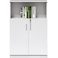 Kancelářská skříňka Houseland Prime Air 01 80 cm bílá