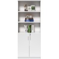 Vysoká kancelářská skříň Houseland Prime Neo 01 80 cm bílá