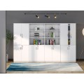Vysoká kancelářská skříň Houseland Prime Neo 01 80 cm bílá