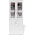 Vysoká kancelářská skříň Houseland Prime Neo 02 80 cm bílá