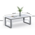 Kancelářský konferenční stolek Houseland Prime Home 01 120 cm bílý