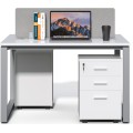 Kancelářská sestava 2 osoby Houseland Prime Max 01 120 cm bílá