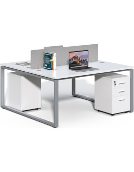 Kancelářská sestava 2 osoby Houseland Prime Max 01 160 cm bílá