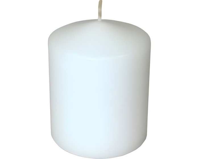 Parafínová svíčka Classic Candles 17,5 cm bílá