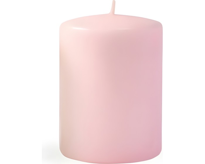 Parafínová svíčka Classic Candles 10 cm růžová