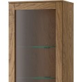 Vitrína Cozy 10 z masivu s LED osvětlením 65 cm dub Rustikal