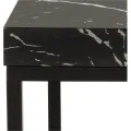 Odkládací stolek Barossa 40 cm mramor/černý