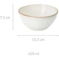 Kameninová mísa Bauer 620 ml bílá