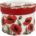 Porcelánový hrnek se sítkem a víkem Poppies 430 ml vícebarevný