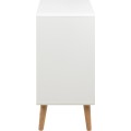 Komoda Lowell 80 cm bílá/dub přírodní