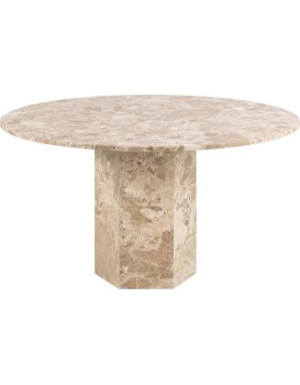 Jídelní stůl Naxos 130 cm mramor Latte