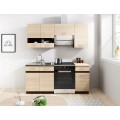 Závěsná kuchyňská skříňka Livia 80 cm prosklená dub sonoma