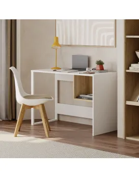Psací stůl Houseland Indy M4 bílý/dub safírový