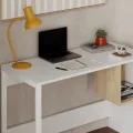 Psací stůl Houseland Indy M4 bílý/dub safírový